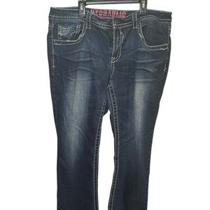 Hydraulic Cropped Blue Jeans Size 17/18